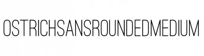 Ostrich Sans Rounded Medium  Frei Schriftart Herunterladen