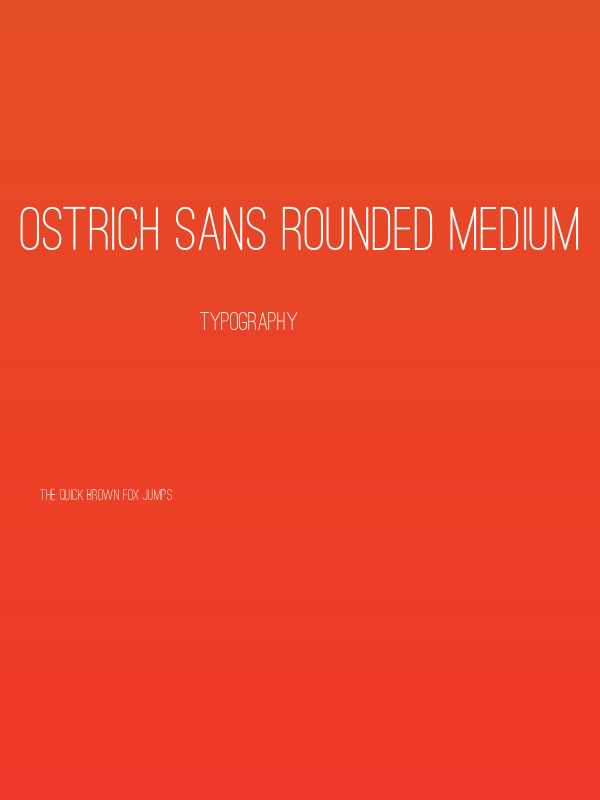 Ostrich Sans Rounded Medium Poster