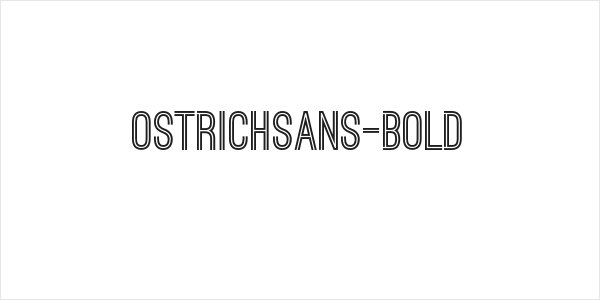 OstrichSans-Bold Logo