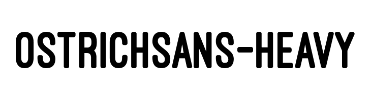 OstrichSans-Heavy Font