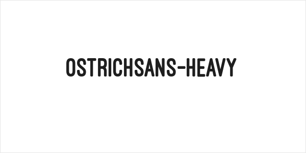 OstrichSans-Heavy Logo