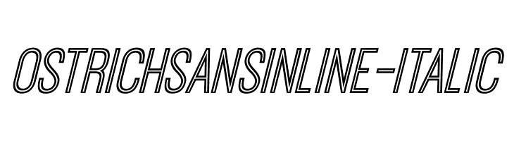 OstrichSansInline-Italic Font