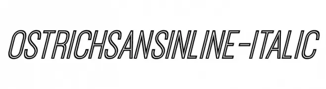 OstrichSansInline-Italic  Fuentes Gratis Descargar