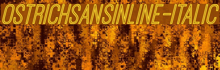 OstrichSansInline-Italic Font examples