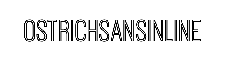 OstrichSansInline Font