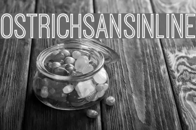 OstrichSansInline Font examples