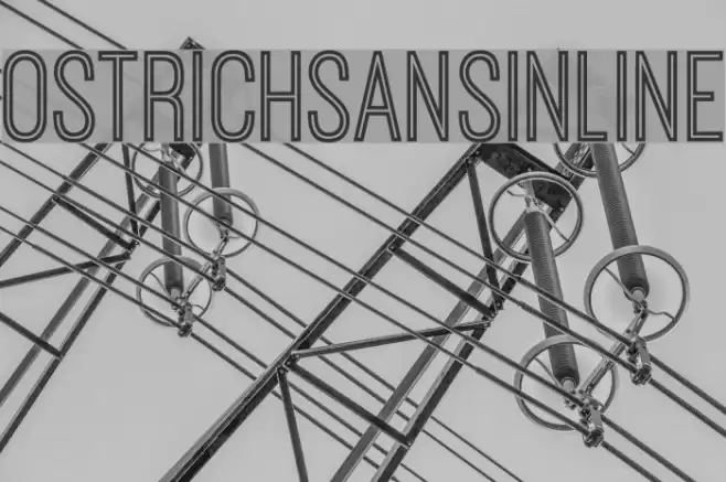 OstrichSansInline Font examples