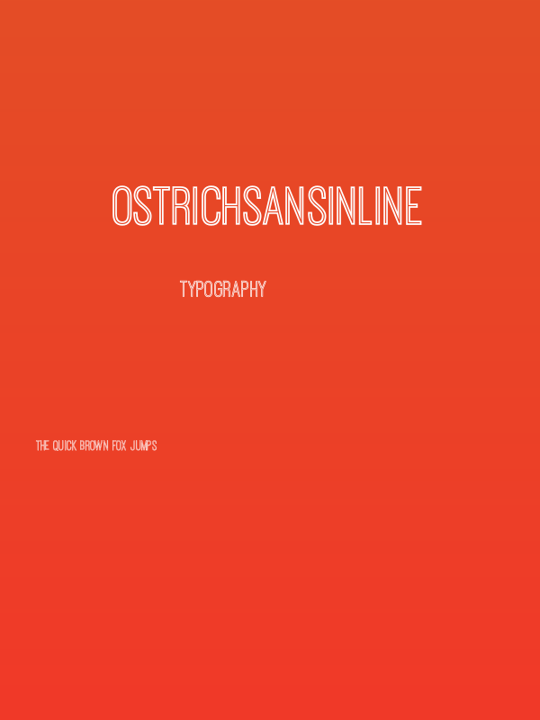 OstrichSansInline Poster