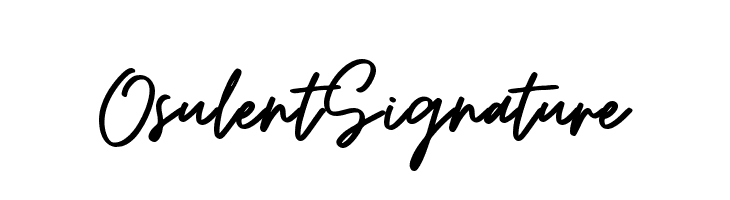 OsulentSignature  नि: शुल्क फ़ॉन्ट्स डाउनलोड