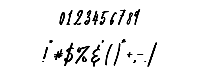 OsulentSignature Font OTHER CHARS