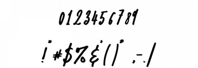 OsulentSignature Font OTHER CHARS