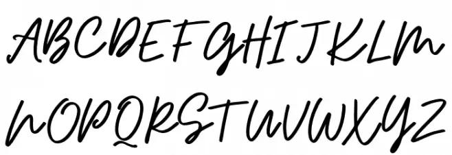 OsulentSignature Schriftart Groß