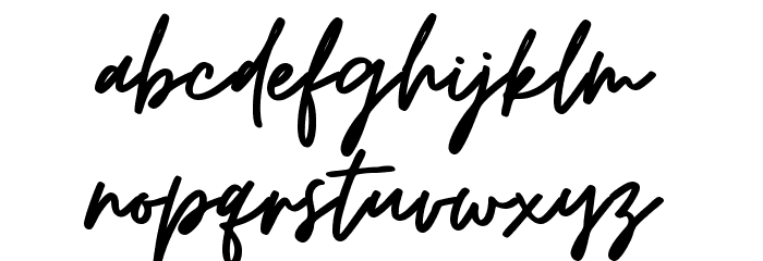 OsulentSignature Font LOWERCASE