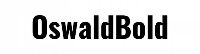 Oswald Bold  免费字体下载