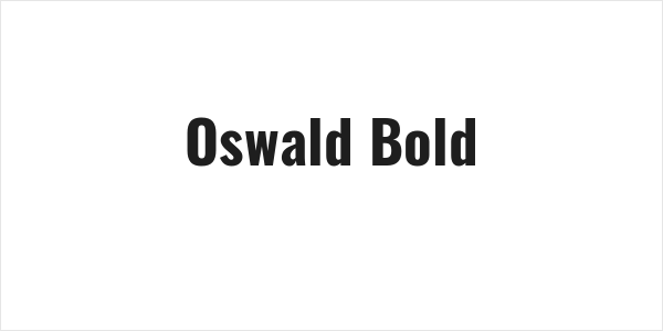 Oswald Bold Logo