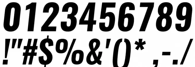 Oswald BoldItalic Font OTHER CHARS