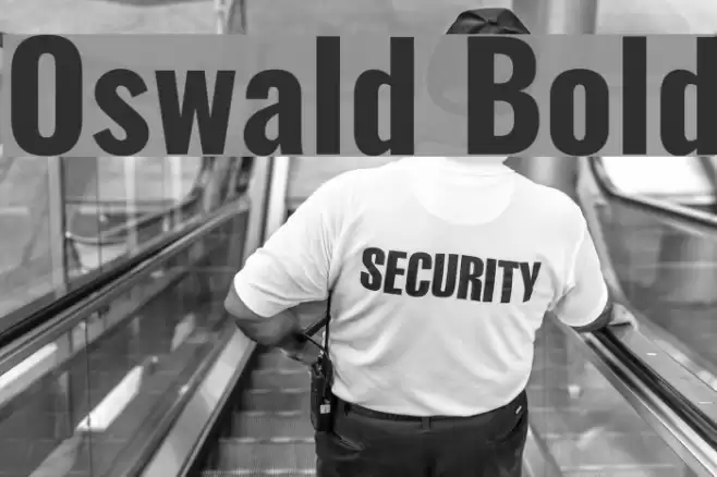 Oswald Bold Font examples