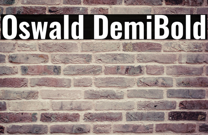 Oswald DemiBold Example 1