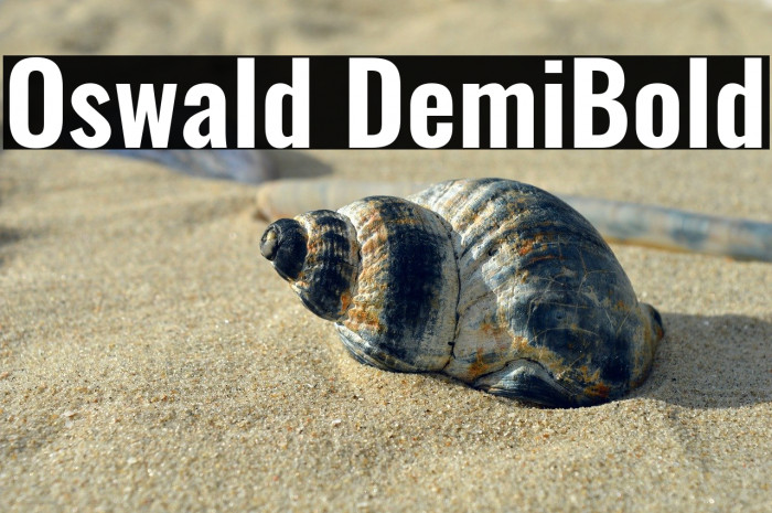 Oswald DemiBold Example 2