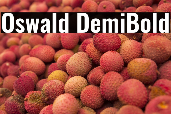 Oswald DemiBold Example 3