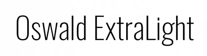 Oswald ExtraLight  baixar fontes gratis