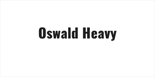 Oswald Heavy Logo
