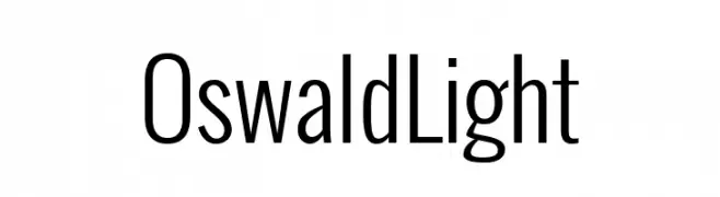 Oswald Light  免费字体下载