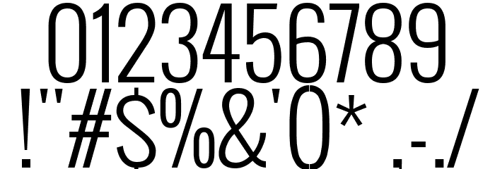 Oswald Light Font OTHER CHARS