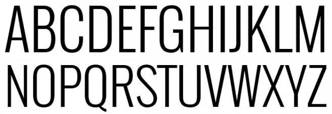Oswald Light Шрифта ВЕРХНИЙ