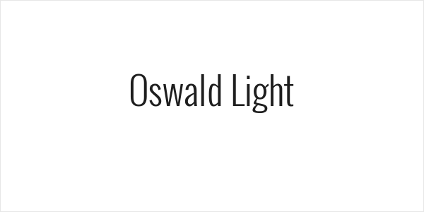 Oswald Light Logo
