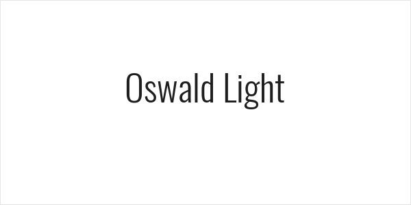 Oswald Light Logo