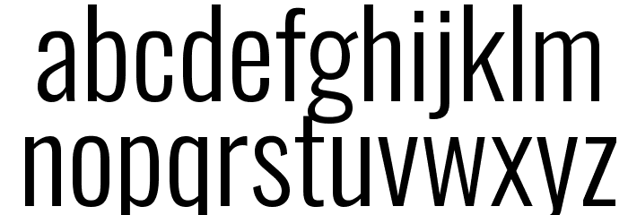 Oswald Light Font LOWERCASE