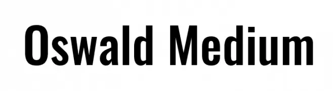 Oswald Medium  تنزيل الخطوط