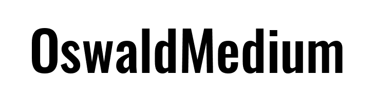 Oswald Medium  Free Fonts Download