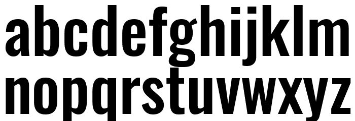 Oswald Medium Font LOWERCASE