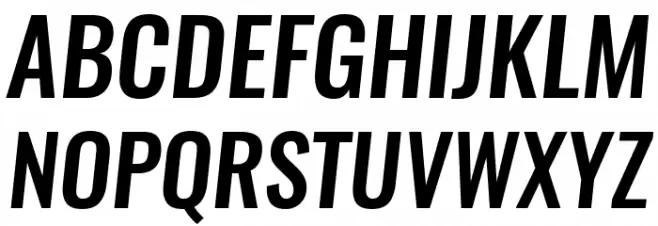Oswald MediumItalic Fuentes MAYÚSCULAS