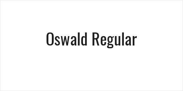 Oswald Regular Logo