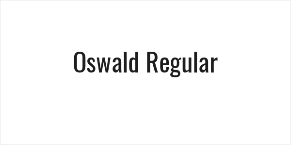 Oswald Regular Logo