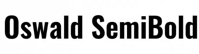 Oswald SemiBold  لخطوط تنزيل