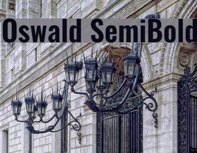 Oswald SemiBold Example 1