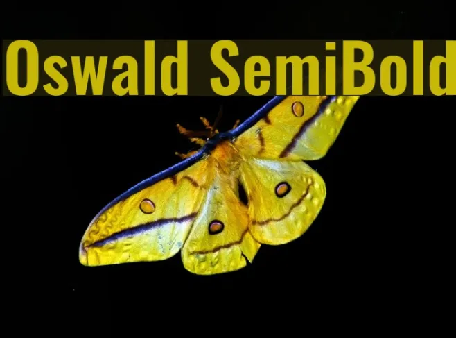 Oswald SemiBold Example 3