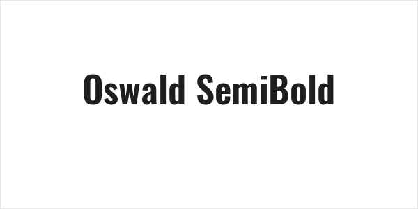 Oswald SemiBold Logo