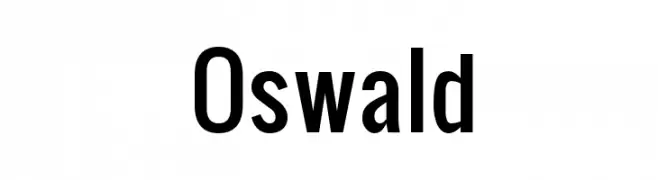 Oswald  baixar fontes gratis