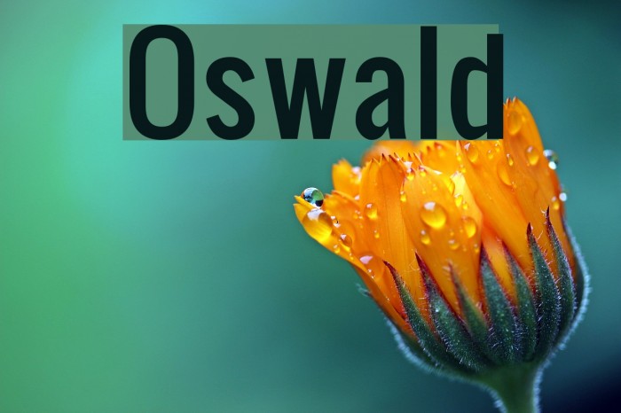 Oswald Font examples