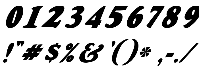 OswaldGrey-Italic フォント その他の文字