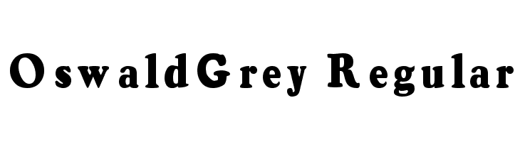 OswaldGrey Regular Font