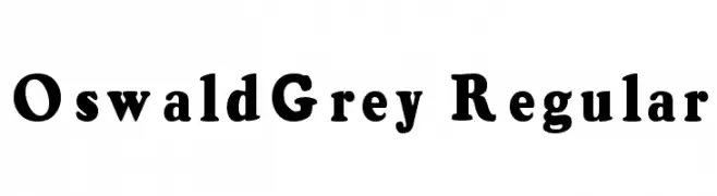OswaldGrey Regular  नि: शुल्क फ़ॉन्ट्स डाउनलोड