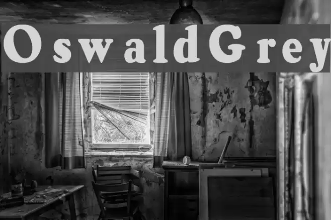 OswaldGrey Шрифта examples