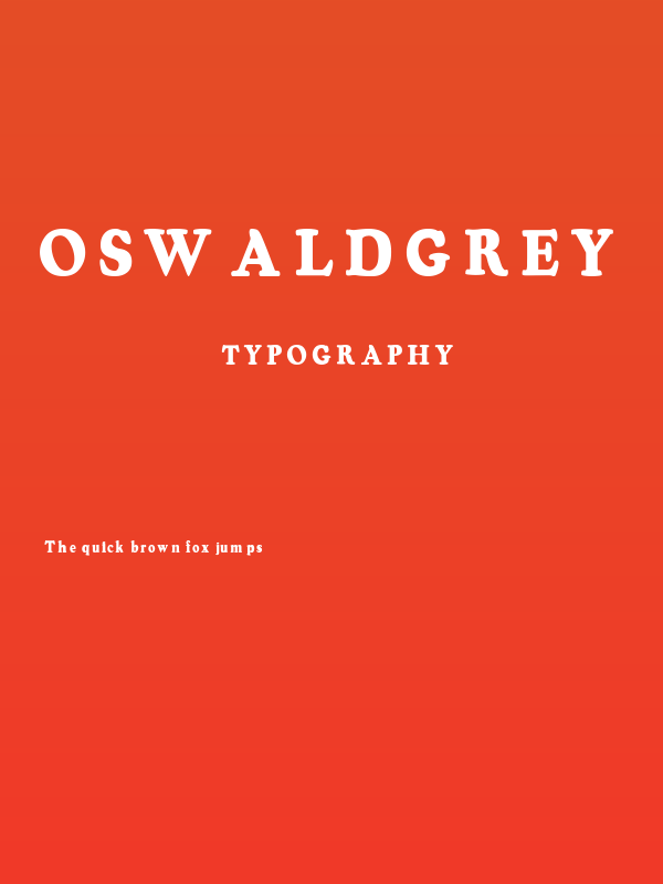 OswaldGrey Poster