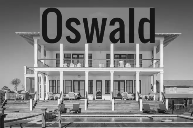 Oswald Font examples